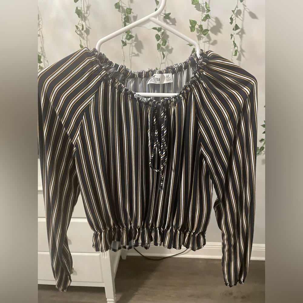 Striped Hollister Long Sleeve Blouse